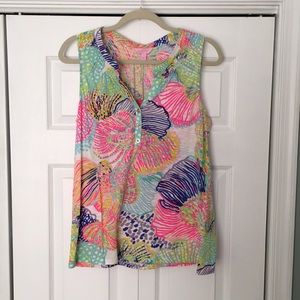 Lilly Pulitzer Sleeveless Essie Top